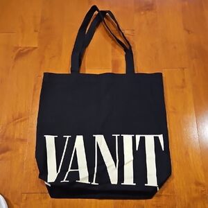 Vanity Black and Cream Tote Bag